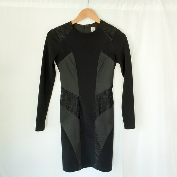 Chic long sleeve black dress - Picture 4 of 7